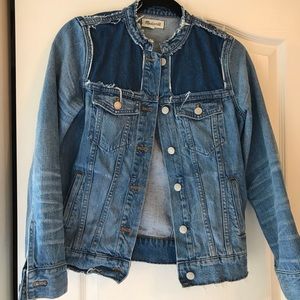 Two Toned Madewell Jean Jacket